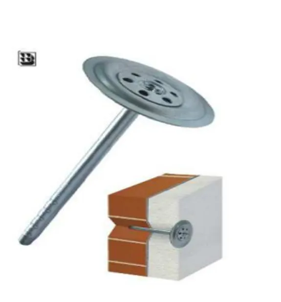 200 Assiettes pour chevilles métallique isolant diamètre 8