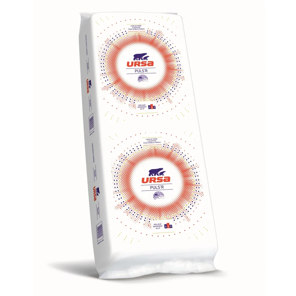 Laine de verre à souffler – PULS’R 47 – URSA – Sac de 16.6kg